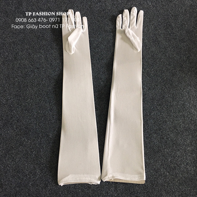 [ Màu ĐEN/ TRẮNG] Găng bao tay  lưới mịn dài 55cm dự tiệc , đi diễn QUYẾN RŨ - THON TAY  BT07 