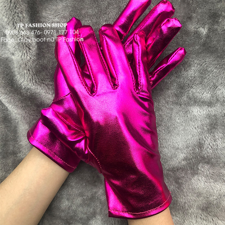 Găng bao tay da ngắn MÀU NÔI đen, bạc, vàng đồng, đỏ, hồng sen mang biểu diễn, dự tiệc, dạ hội, chụp ảnh BT13 Găng bao tay da ngắn MÀU NÔI đen, bạc, vàng đồng, đỏ, hồng sen mang biểu diễn, dự tiệc, dạ hội, chụp ảnh BT13