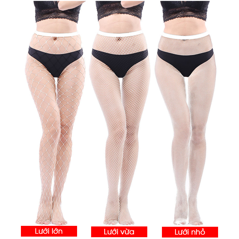 Tất lưới quần sexy 4 màu ĐEN, ĐỎ, TRẮNG, DA đủ 3 loại lưới lớn, vừa, nhỏ FREE SIZE, THON GỌN , QUYẾN RŨ TAT14