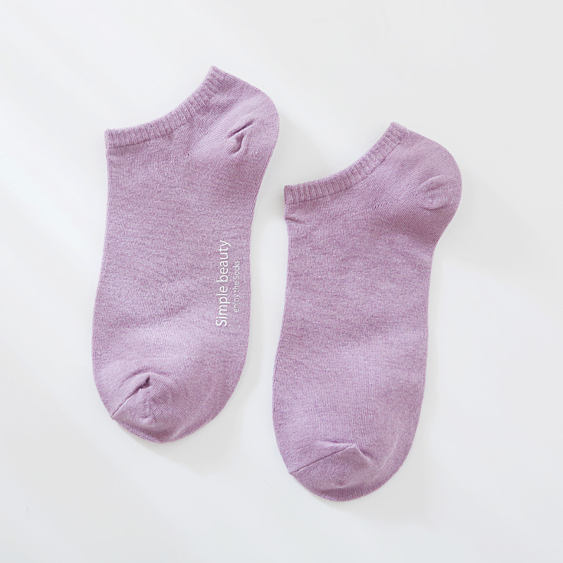 Tất vớ nữ cổ ngắn nhiều màu có in chữ dễ thương TAT51