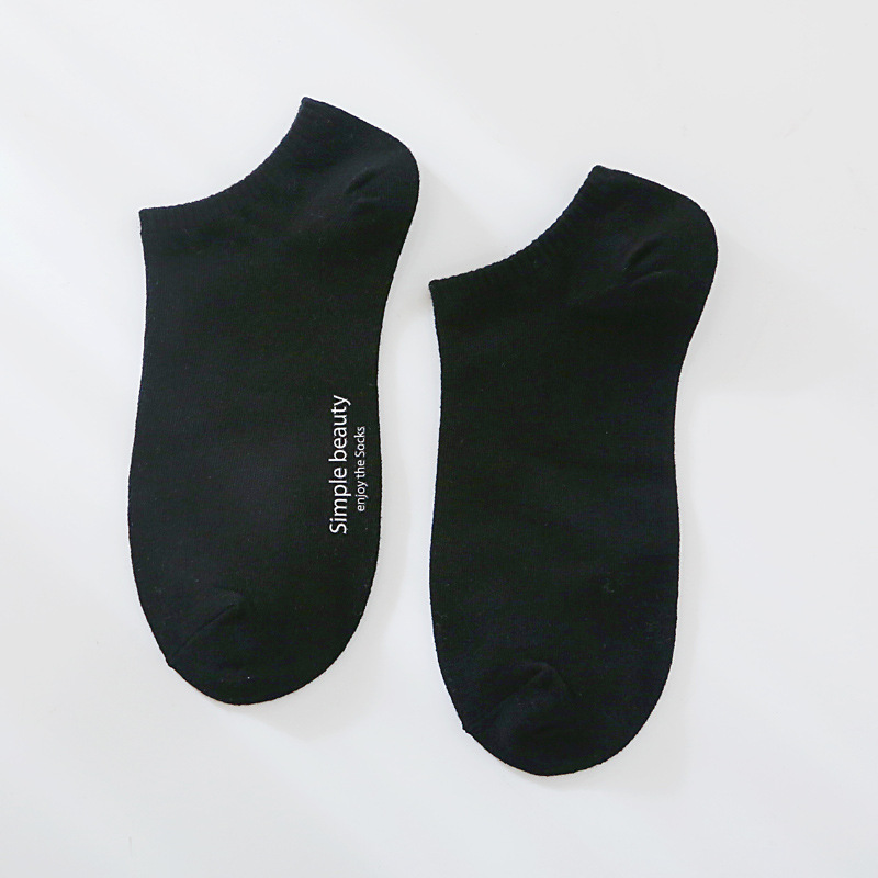 Tất vớ nữ cổ ngắn nhiều màu có in chữ dễ thương TAT51