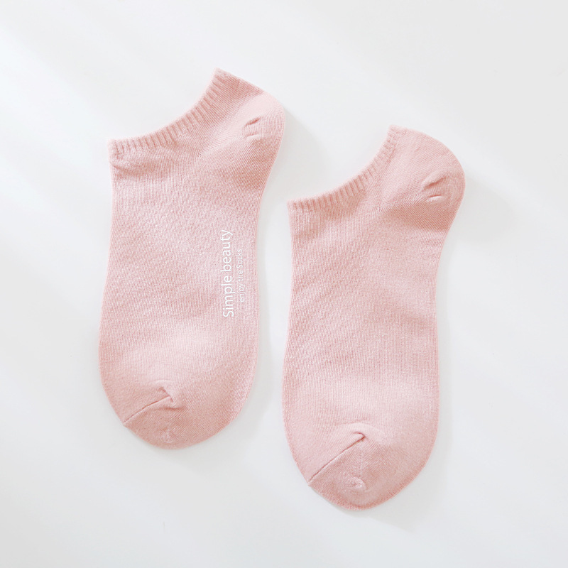 Tất vớ nữ cổ ngắn nhiều màu có in chữ dễ thương TAT51