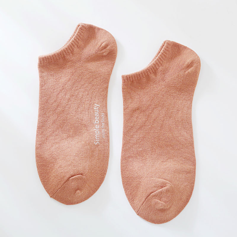 Tất vớ nữ cổ ngắn nhiều màu có in chữ dễ thương TAT51