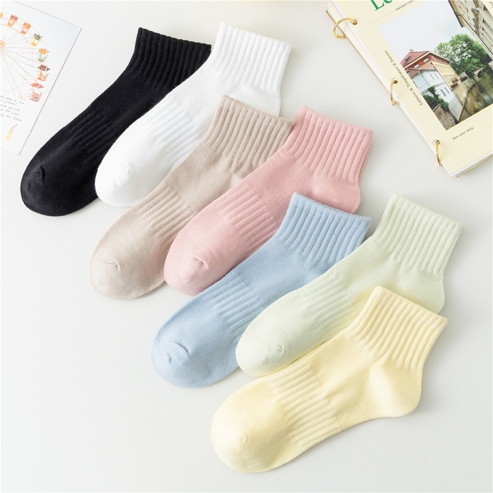 Tất vớ ngắn trơn 1 màu mang giày thể thao, giày boot THẤM MỒ HÔI TAT61 